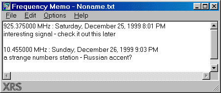 Frequency Memo